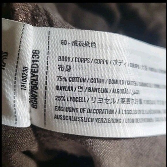 Abercrombie & Fitch | Men Lightweight Loose Jeans 30W 30L Brown Cotton Lyocell - Picture 6 of 7